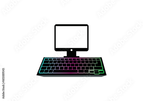 keyboard monitor.eps