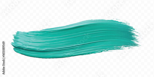 realistic 3d pastel paint brush stroke in different color style isolated on transparent background