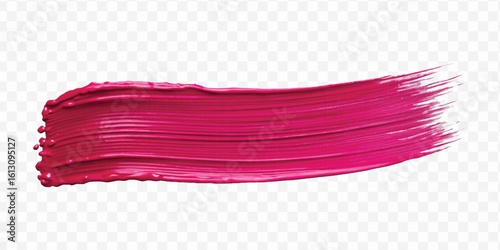 realistic 3d pastel paint brush stroke in different color style isolated on transparent background