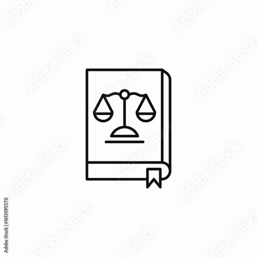 law book justice icon sign vector