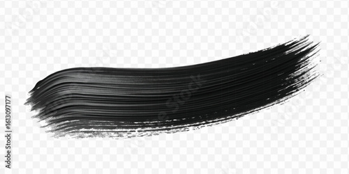 realistic 3d pastel paint brush stroke in different color style isolated on transparent background