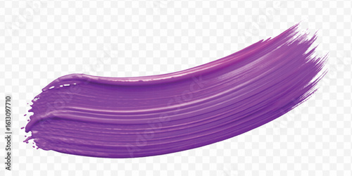 realistic 3d pastel paint brush stroke in different color style isolated on transparent background