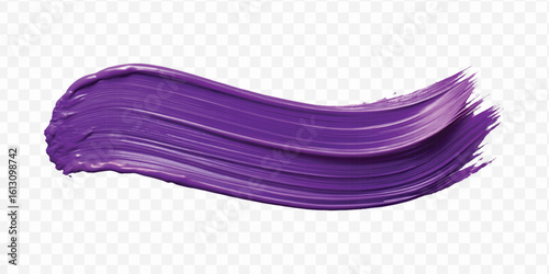 realistic 3d pastel paint brush stroke in different color style isolated on transparent background