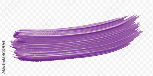 realistic 3d pastel paint brush stroke in different color style isolated on transparent background