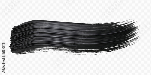 realistic 3d pastel paint brush stroke in different color style isolated on transparent background