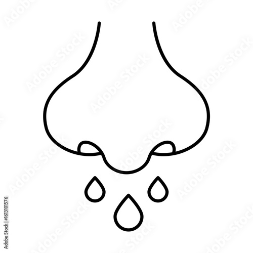 Runny Nose outline icon
