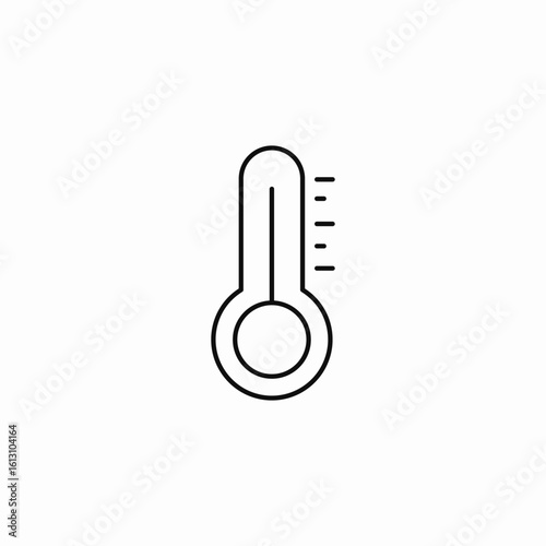 temperature measurement tool icon sign vector