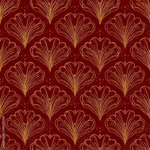 Ikat Seamless Pattern Design For Fabric