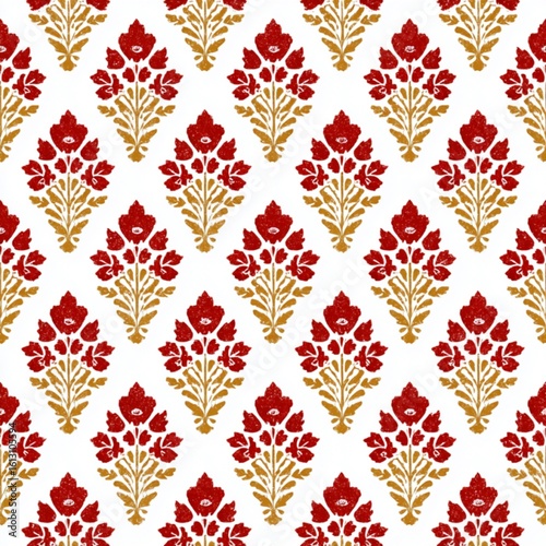 Ikat Seamless Pattern Design For Fabric