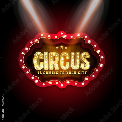 circus theme background featuring rich colorlful elements