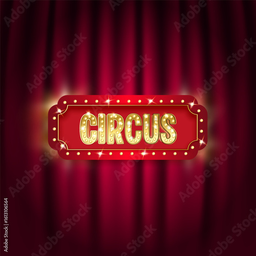 circus theme background featuring rich colorlful elements