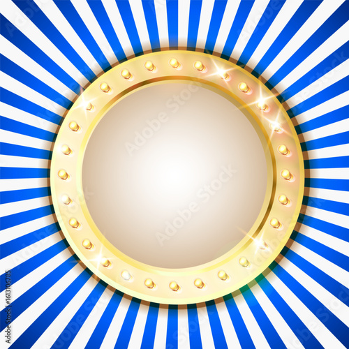 circus theme background featuring rich colorlful elements