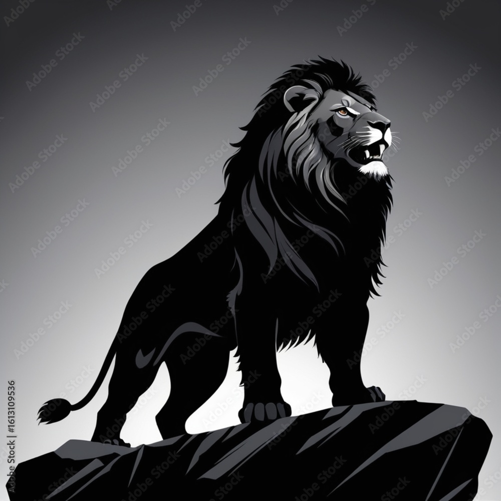Obraz premium lion vector illustration