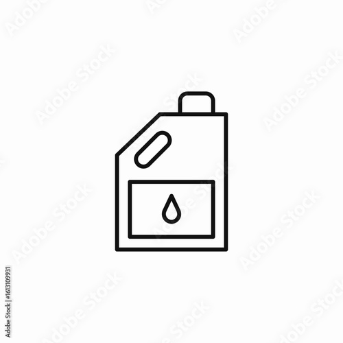 oil can drop icon sign vector