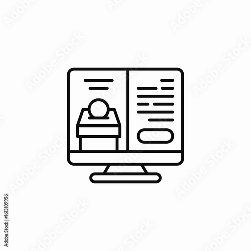 online donation computer icon sign vector