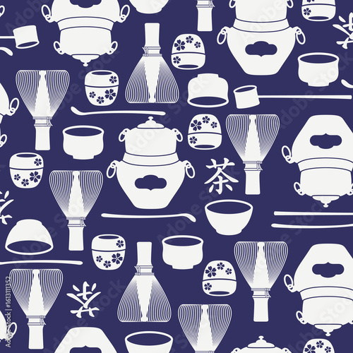 Patterns of tools used in Japanese tea ceremony,