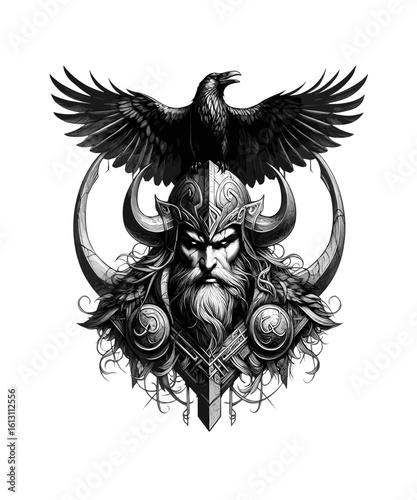 Viking warrior Odin	
