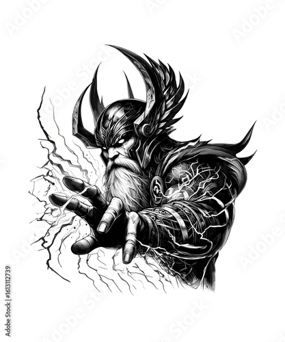 Viking warrior Odin	
