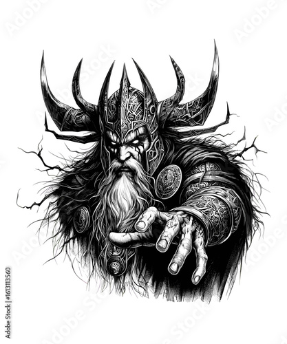Viking warrior Odin	
