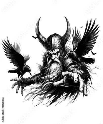 Viking warrior Odin	
