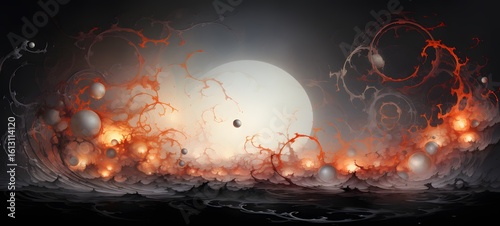 a light planetary circulation, Generative AI