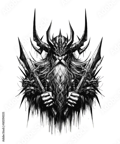 Viking warrior Odin	
