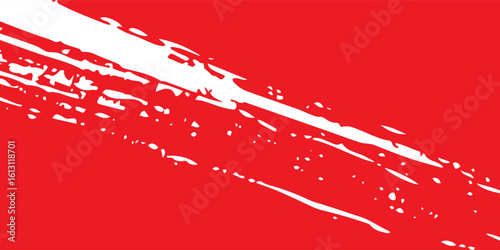 red and white brush wrap car sticker pattern abstract banner sporty lines red and white color combination grunge brush pattern racing motorsport design, vector illustration.