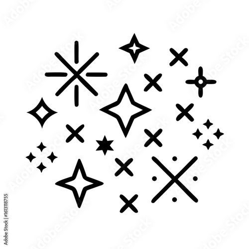 Black Silhouette of a Vintage Motorcycle Side Profile on White Background motorbike classic