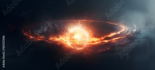 a light planetary circulation, Generative AI