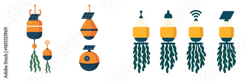 Innovative solar-powered buoys and sensors showcase modern marine technology for environmental monitoring