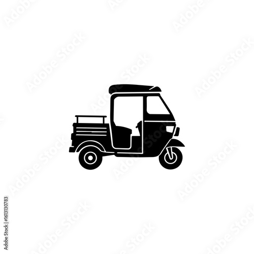 Tuk tuk Taxi icon design. illustration isolated on white background