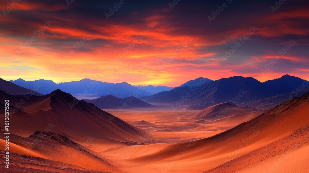 A stunning desert landscape captures the vastness of rolling sand dunes under a vibrant sunset, perfect for travel blogs, nature-themed projects, or as a breathtaking backdrop in digital designs, A stunning desert landscape captures the vastness of rolling sand dunes under a vibrant sunset, perfect for travel blogs, nature-themed projects, or as a breathtaking backdrop in digital designs,