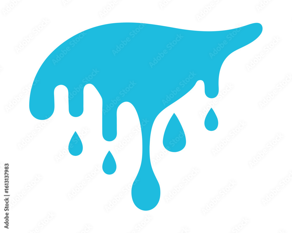 A blue water drop splash isolated on white background Ai Generated A blue water drop splash isolated on white background Ai Generated