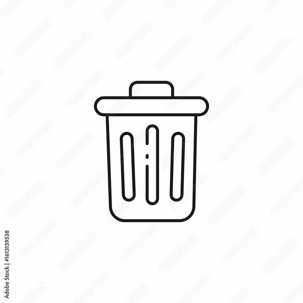 trash can representation icon sign vector trash can representation icon sign vector