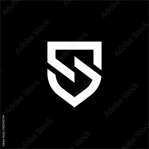 Logo is a sleek, modern, and sophisticated shield design incorporating the letter "S." Its elegant simplicity conveys strength and security. Ideal for cybersecurity, finance, legal, or luxury brands.