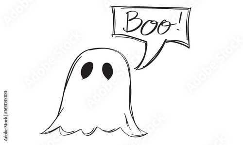 ghost character boo text font evil cartoon icon ghost happy halloween day 31 st october month fear autumn season time ghost happy halloween day fear cartoon horror scarey trick or treat party event 