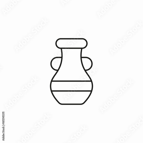 ancient pottery vase icon sign vector