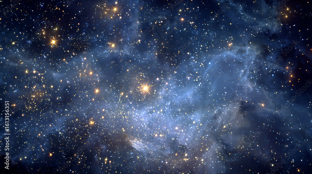 Fototapeta premium Christmas background a vibrant galaxy filled with countless stars and glowing nebulae