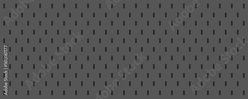 Pegboard peg board gray wall with dots, holes in geometric grid pattern. Perforated panel for hooks, diy construction. 