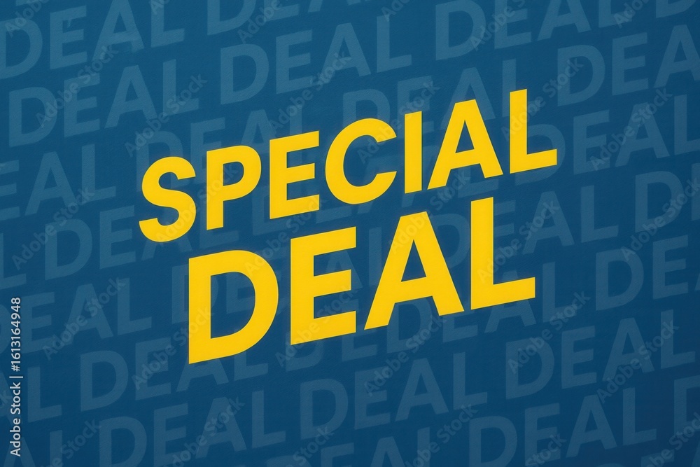 Naklejka premium Bold yellow text stating 