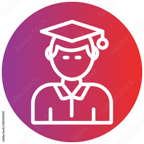 Student line icon style