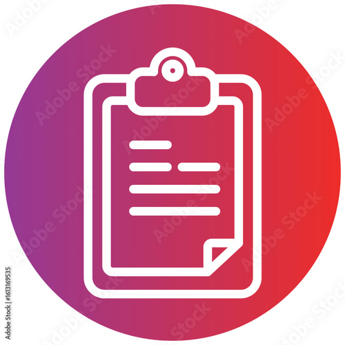 Clipboard line icon style