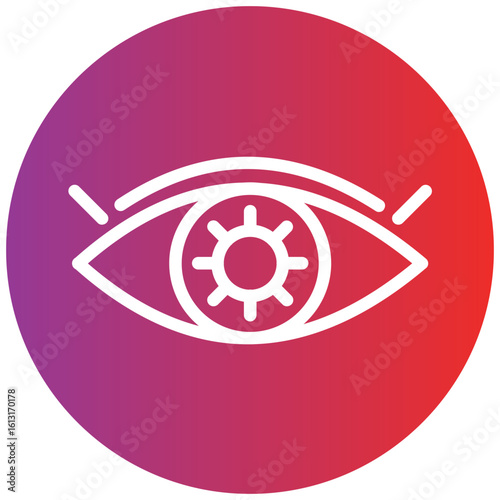 Vision line icon style