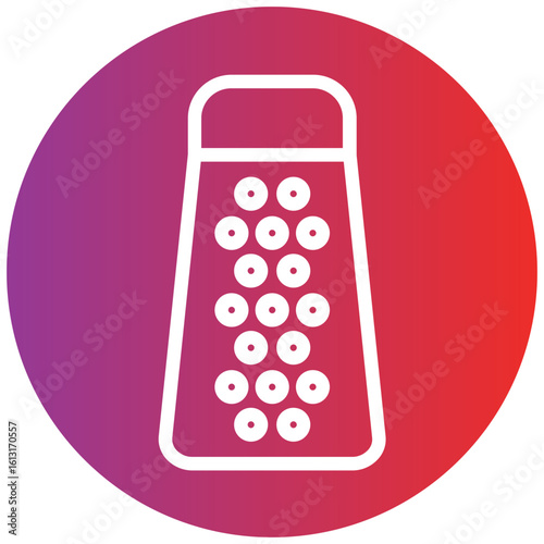 Cheese Grater line icon style