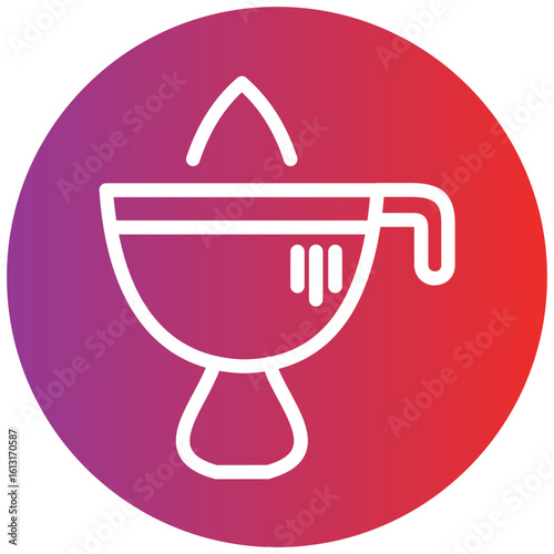 Squeezer line icon style