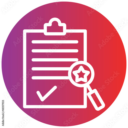 Appraisal line icon style