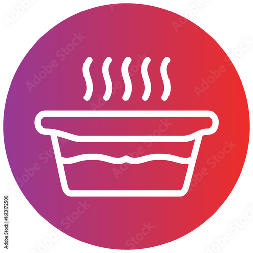 Hot Tub Line Icon Style