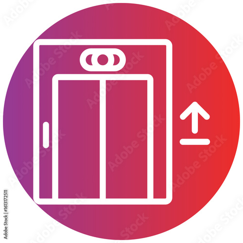 Elevator Line Icon Style