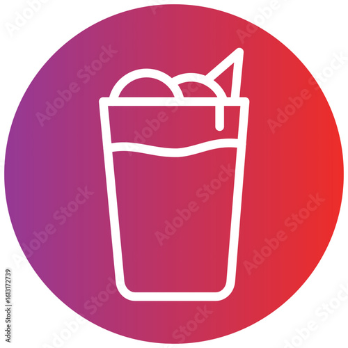 Beverage Line Icon Style