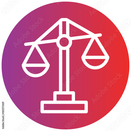 Property Law Line Icon Style